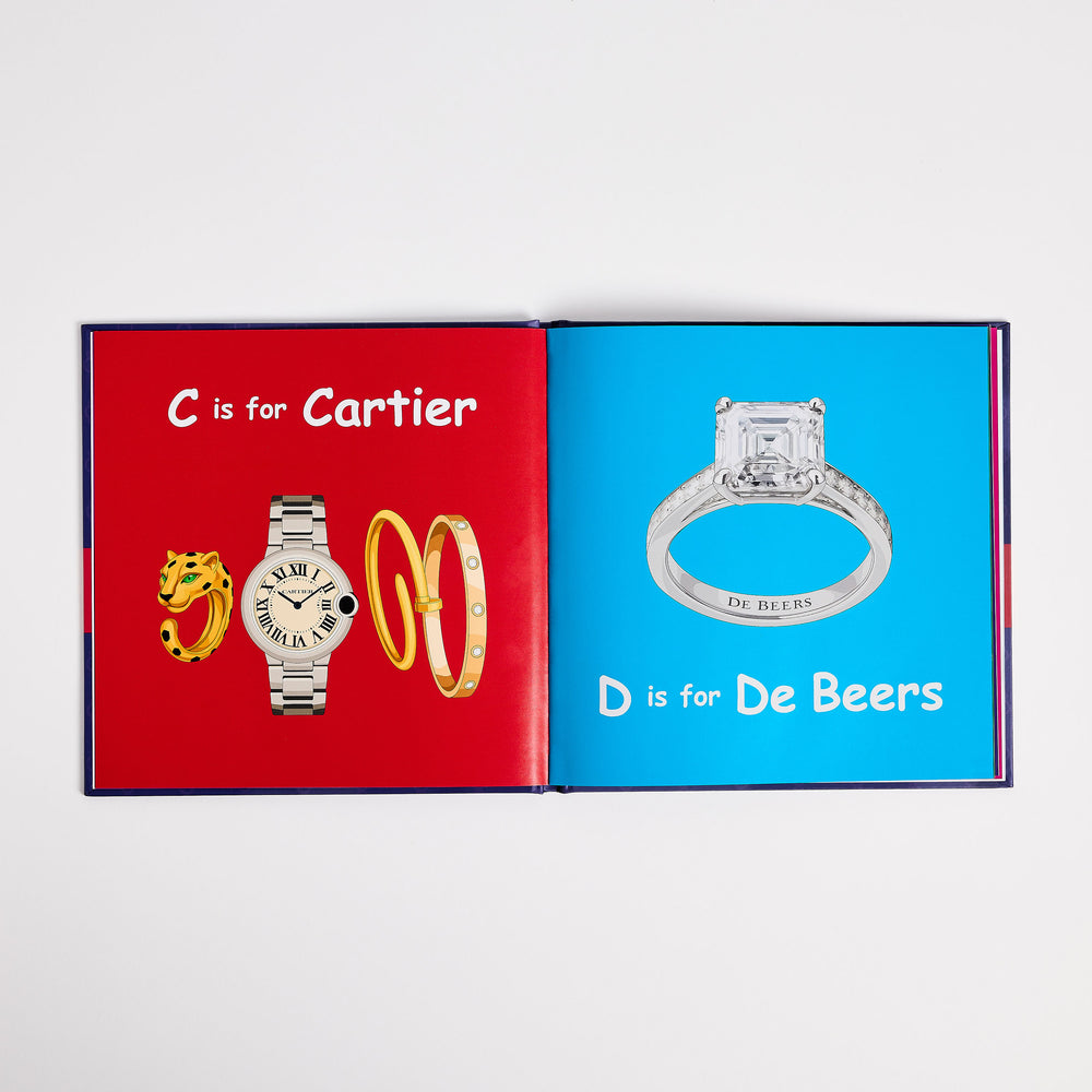 Two books titled 'Learn the ABCs of High Fashion' and 'Learn the ABCs of Fine Jewelry' on a white background.